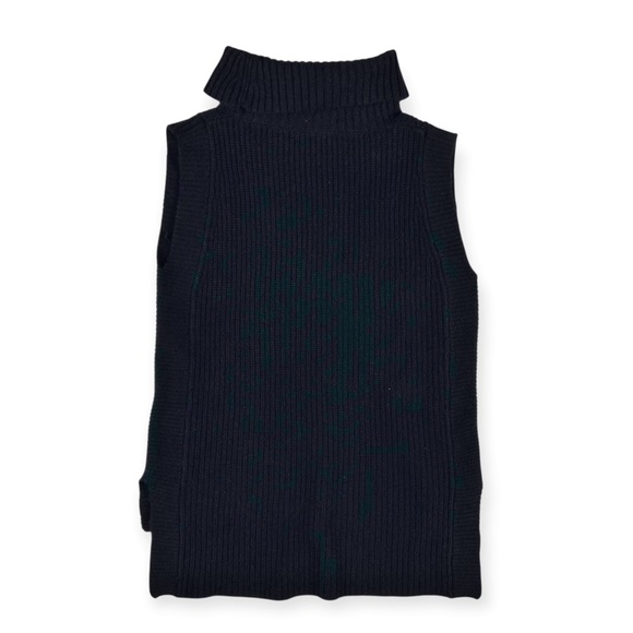 Gentle Herd Black Wool/Cashmere Knit Sleeveless Top - Picture 5 of 8